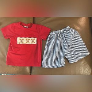 Dressie Jessie Brand baseball set, good used condition. 2T